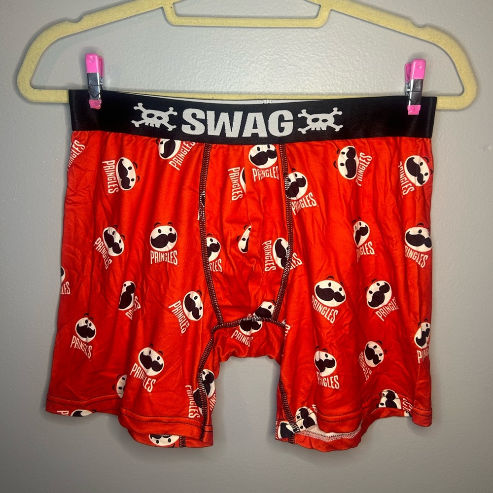 NWOT Adult Plain Pringles Stretch Unisex Boxer Briefs